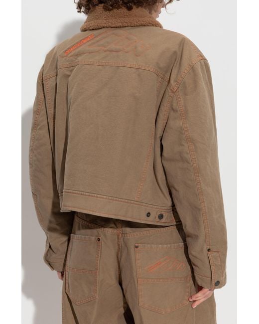 DSquared² Brown Buttoned Cropped Jacket