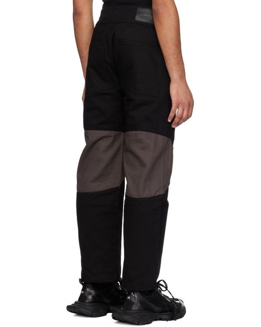 Raga Malak Black Velcro Trousers for men
