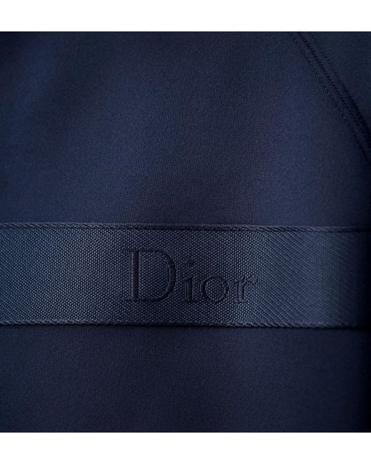 Dior Blue Long-Sleeved Casual Jacket for men