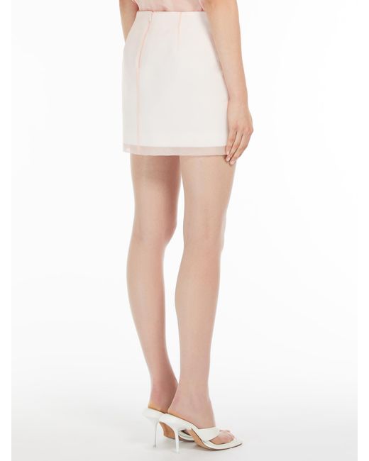 Sportmax Pink Zip Detailed Mini Skirt