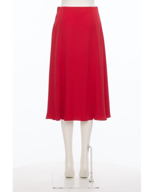 Valentino Zip Detailed Flared Midi Skirt