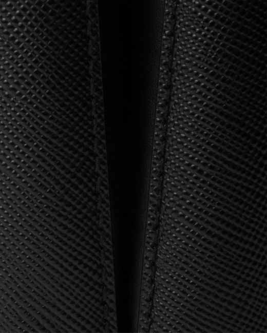 Prada Black Triangle-Logo Bucket Bag