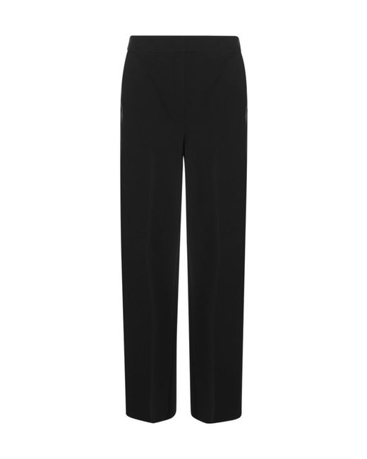 Max Mara Black Orche High Waist Straight-Leg Trousers