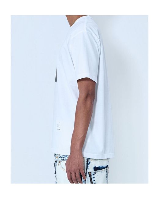 Junya Watanabe Blue Short Sleeve Graphic Print T-Shirt for men