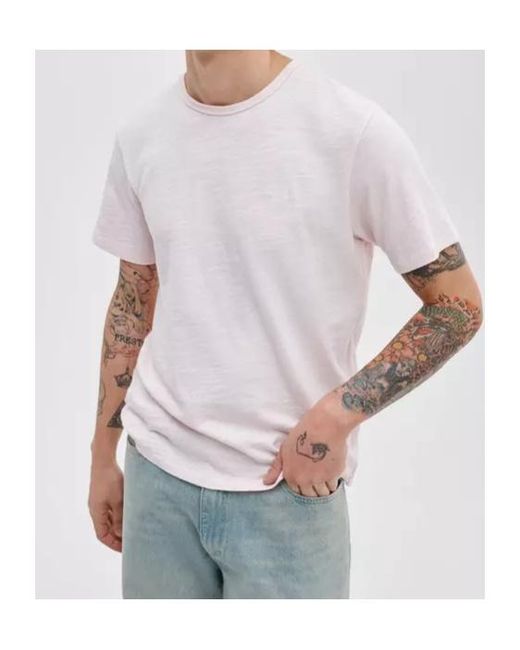 Rag & Bone Pink Classic Slub Tee for men
