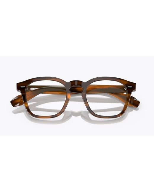 Oliver Peoples White N.03 Square-Frame Glasses for men