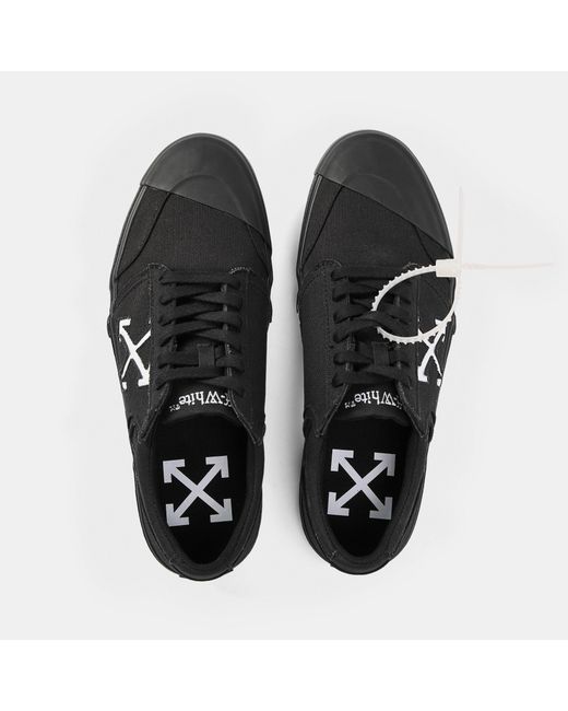 Off-White c/o Virgil Abloh Black Low-Top Canvas Sneakers for men