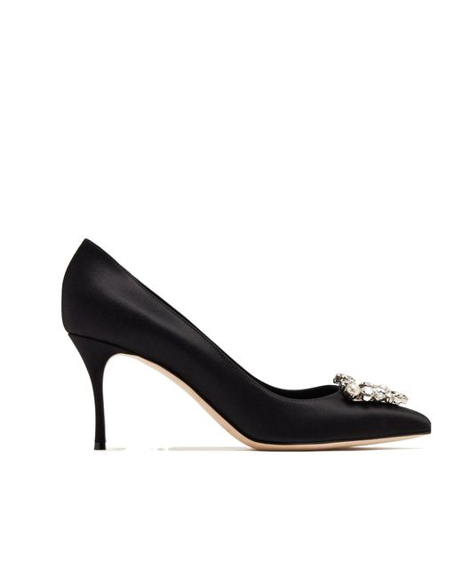 Sergio Rossi Black Pointed High Heels
