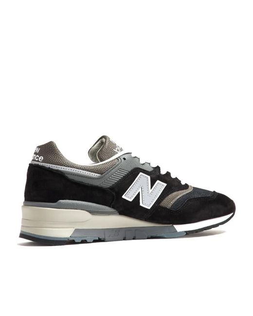 New Balance Black 991V2 Lace-Up Sneakers for men