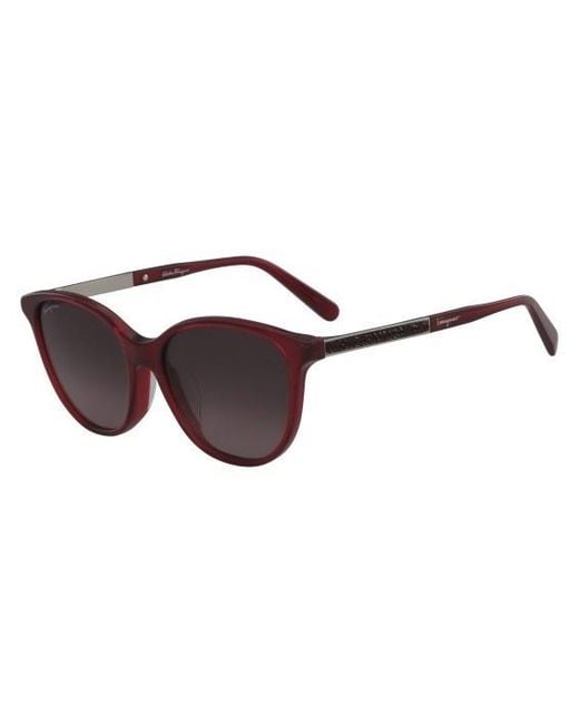 Ferragamo Purple Logo Sunglasses