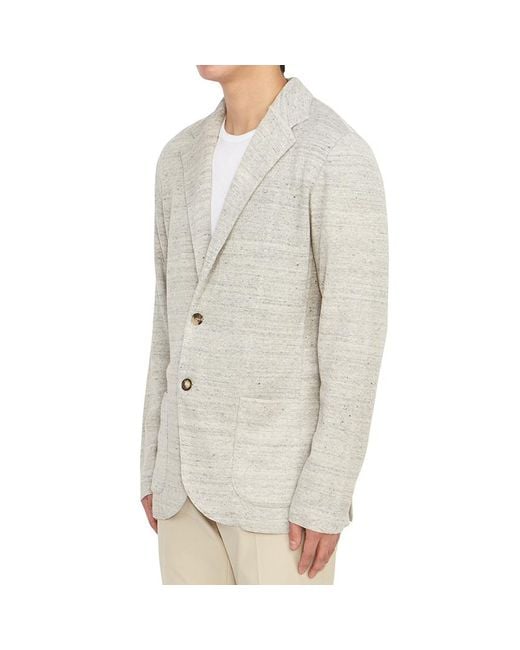 Lardini Gray Long-Sleeved Casual Jacket for men