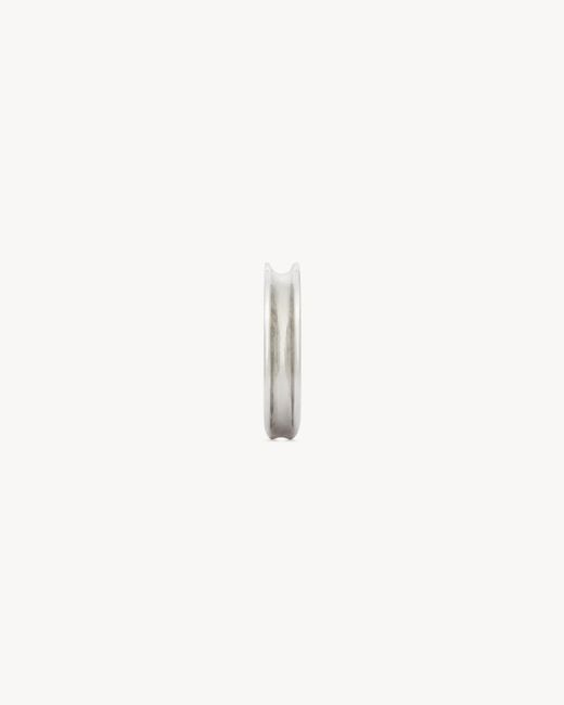 Saint Laurent White Groove Cuff for men