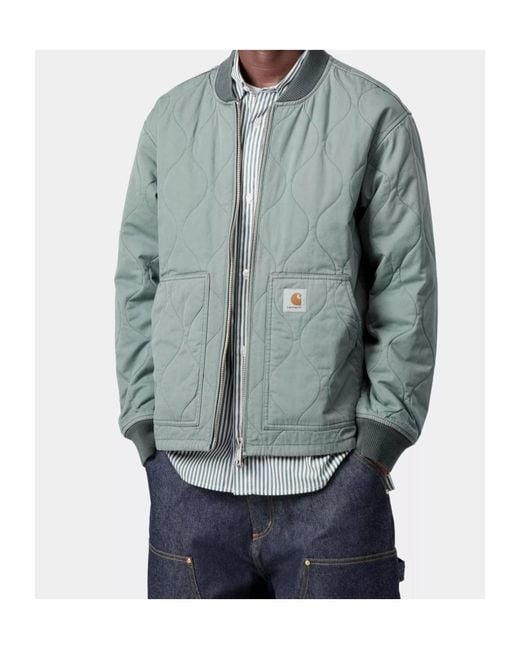 Carhartt Green Kylan Quilted Zip-Up Jacket for men