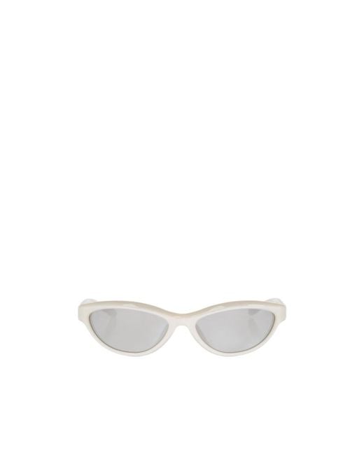 Jacquemus White X Linda Farrow Curvo Sunglasses