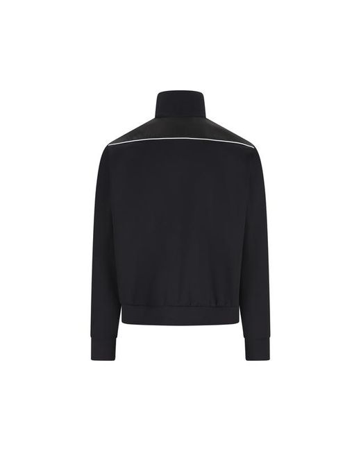 Prada Black Contrast Panel Zip-Up Jacket for men