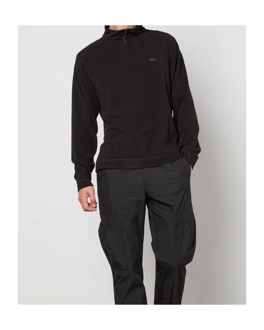 Rains Black 1/2Z Sweater for men
