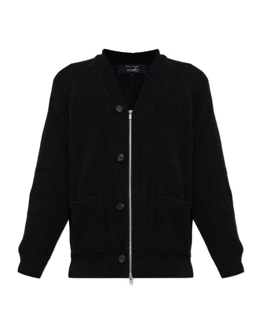 Comme des Garçons Black Long-Sleeved Casual Jacket for men