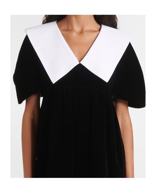 Nina Ricci Black Velvet Minidress