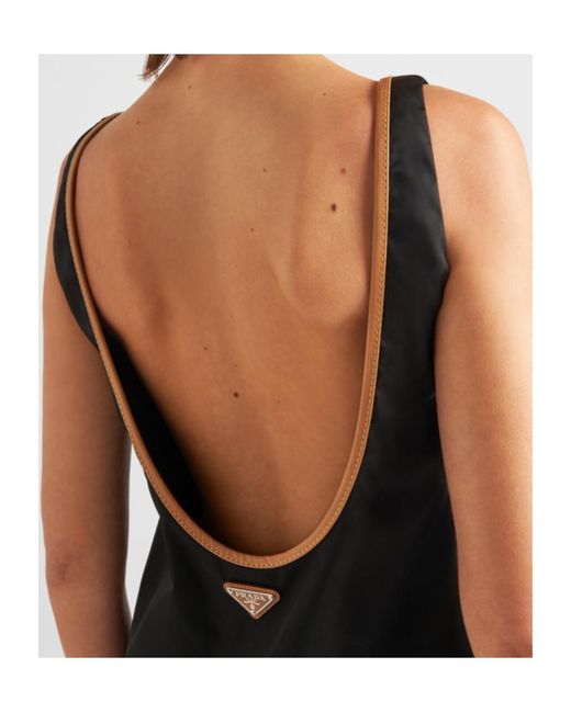 Prada Black Round-Neck Sleeveless Dress