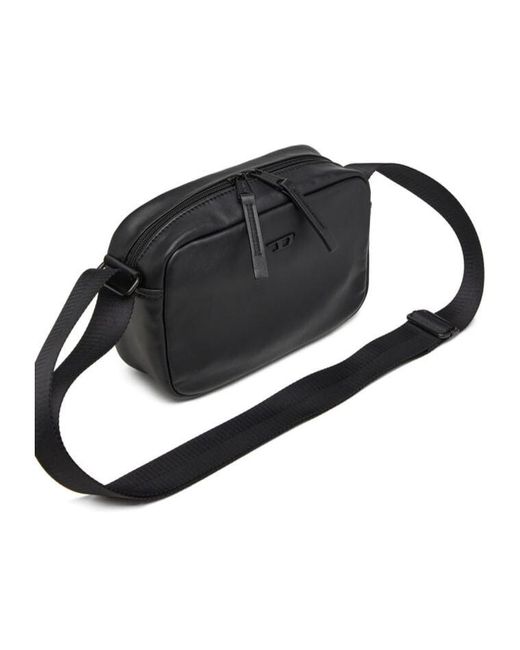 DIESEL Black Rave Shoulder Bag for men