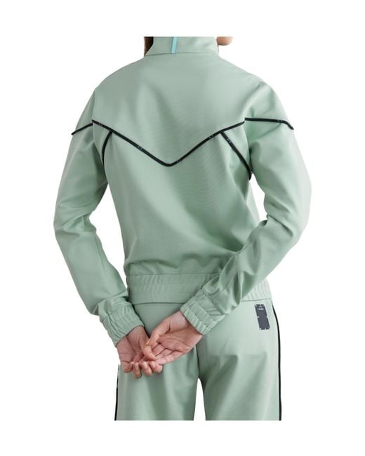 McQ Alexander McQueen Green Piped Jersey Track Jacket
