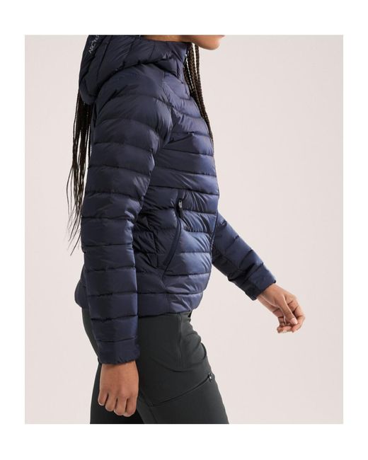 Arc'teryx Blue Cerium Hooded Down Jacket