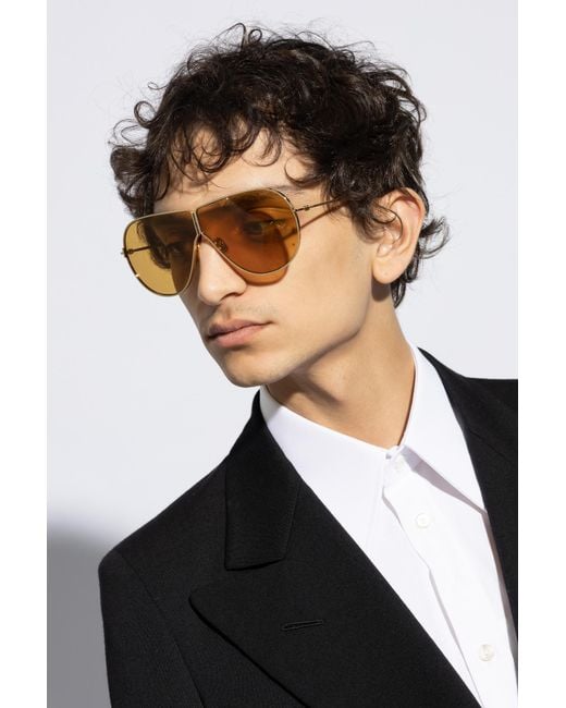 Tom Ford Metallic Logo Sunglasses for men