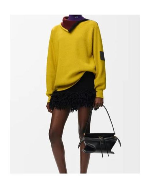 Loewe Yellow Zip-Up Sweater