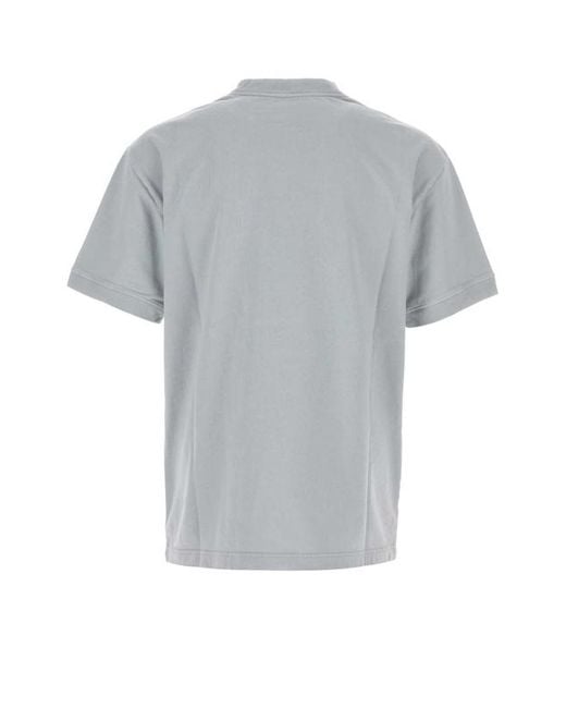 Prada Gray Crew Neck T-Shirt for men