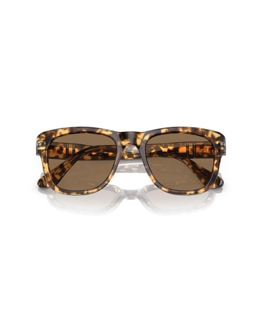 Persol Metallic Square-Frame Glasses for men