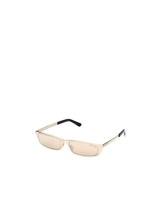 Tom Ford Natural Eyewear Everett Rectangular Frame Sunglasses