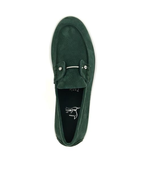 Christian Louboutin Green Chambeliboat Loafers for men