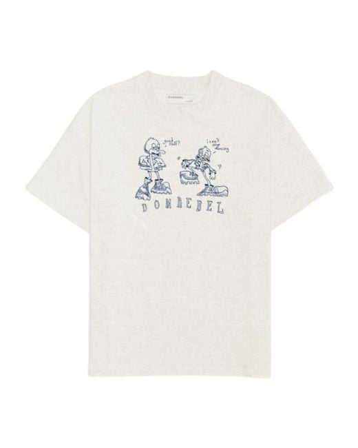 DOMREBEL White Short-Sleeved T-Shirt for men
