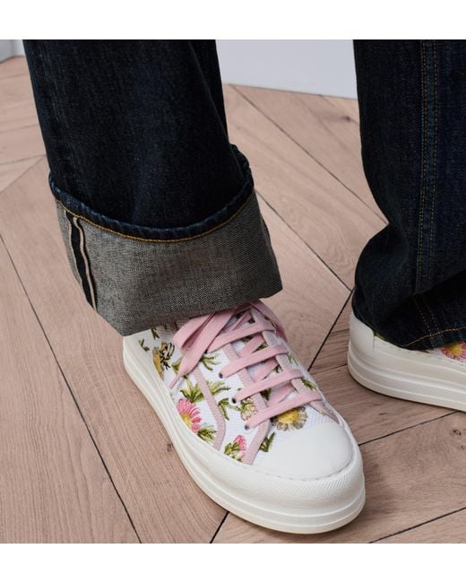 Dior White Walk'N' Platform Sneaker