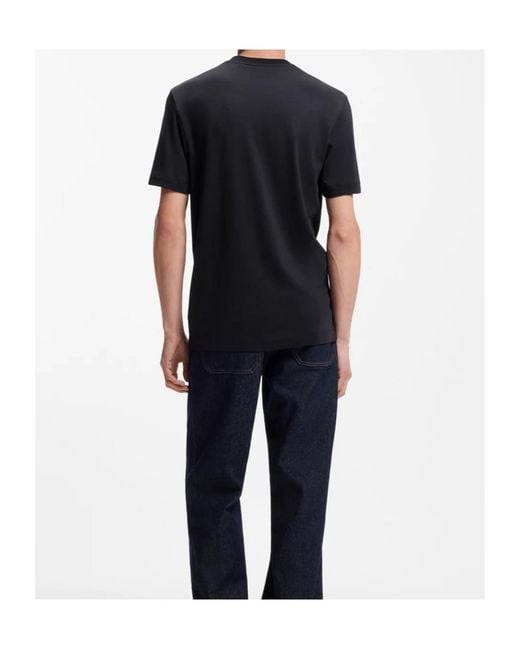 Boss Black Crew Neck Short-Sleeved T-Shirt for men