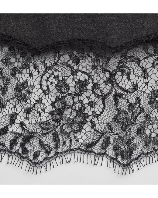 Dior Black Straight Miniskirt
