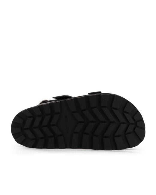 Jil Sander Black Buckled Ankle-Strap Sandals for men