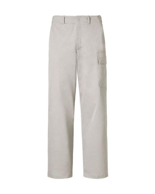 Fendi Gray Straight-Leg Cargo Trousers for men