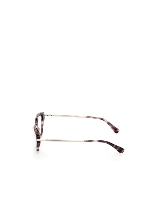 Max Mara White Cat-Eye Frame Glasses