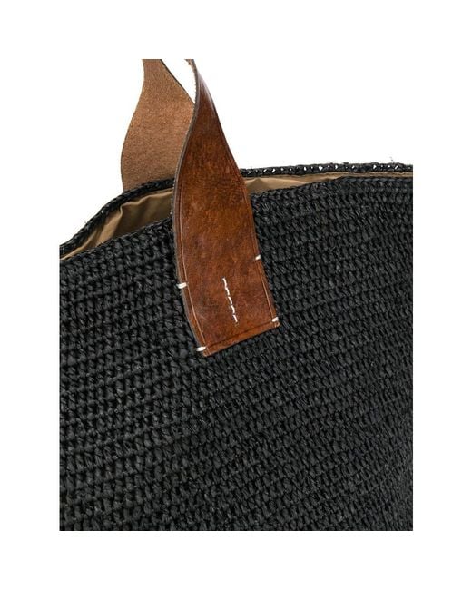 IBELIV Black Tokyo Ii Woven Tote Bag