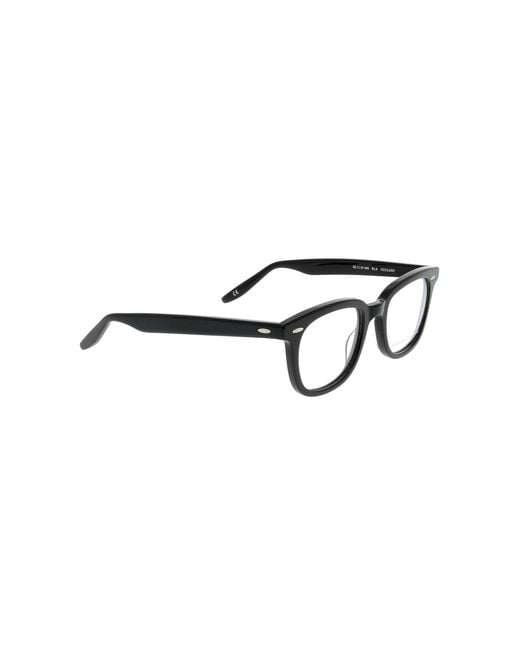Barton Perreira White Cecil Square Frame Glasses for men