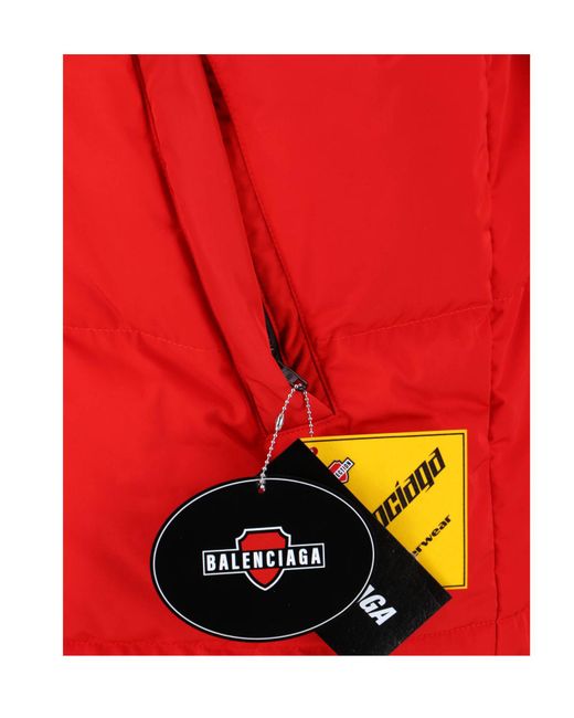 Balenciaga Blue Logo Reversible Down Jacket for men