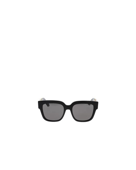 Dior White Eyewear Square Frame Sunglasses