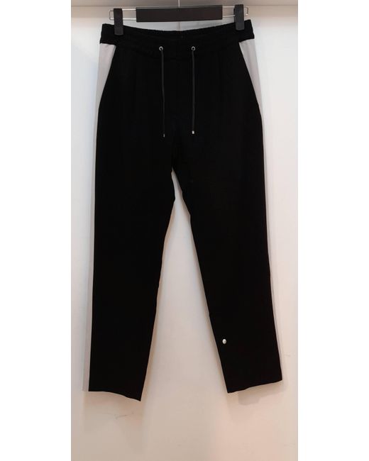 Max Mara Black Drawstring Casual Pants