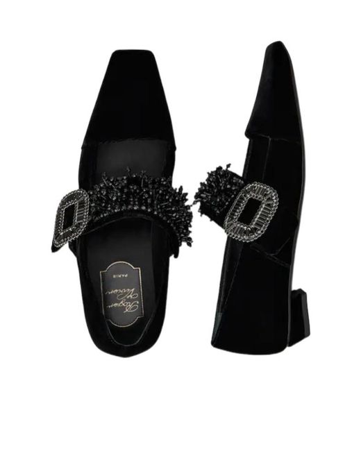 Roger Vivier Black Belle Vivier Mary Janes