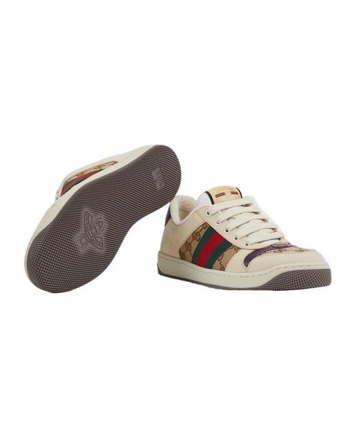 Gucci Pink Screener Sneakers for men