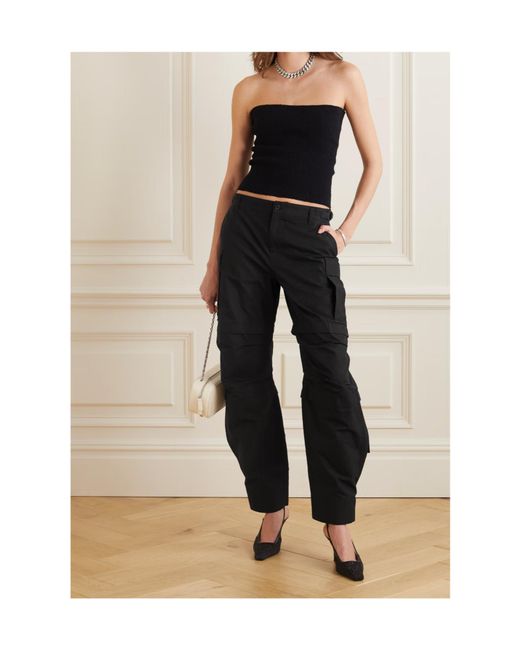 Wardrobe NYC Black Cotton Cargo Pants