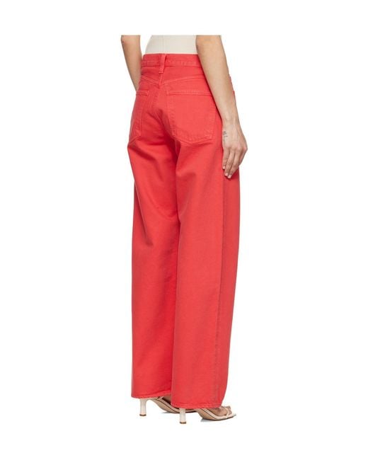 Agolde Red Arc Wide-Leg Jeans
