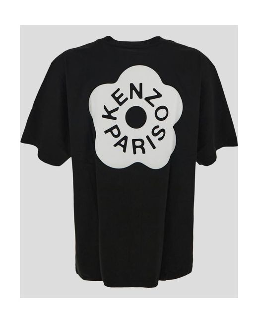 KENZO Black 'Boke Flower 2.0' Oversized T-Shirt for men