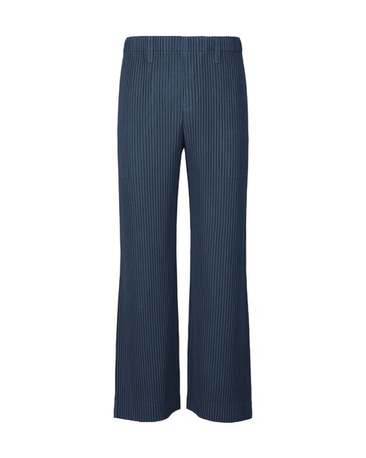 Homme Plissé Issey Miyake Blue Pleated Trousers for men